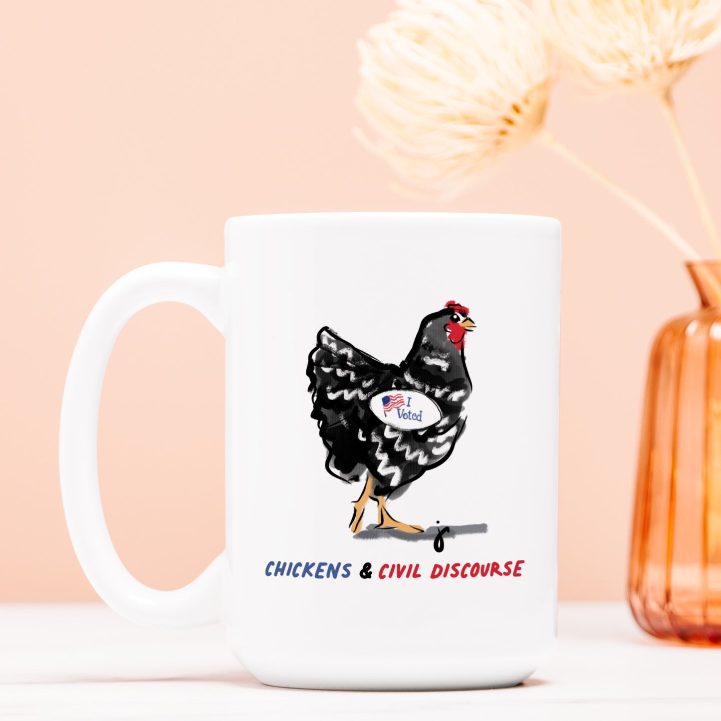 Chicken & Civil Discourse Mug - 15 oz.