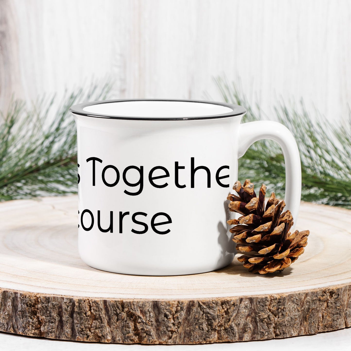 Ceramic Camp Mug White 13oz