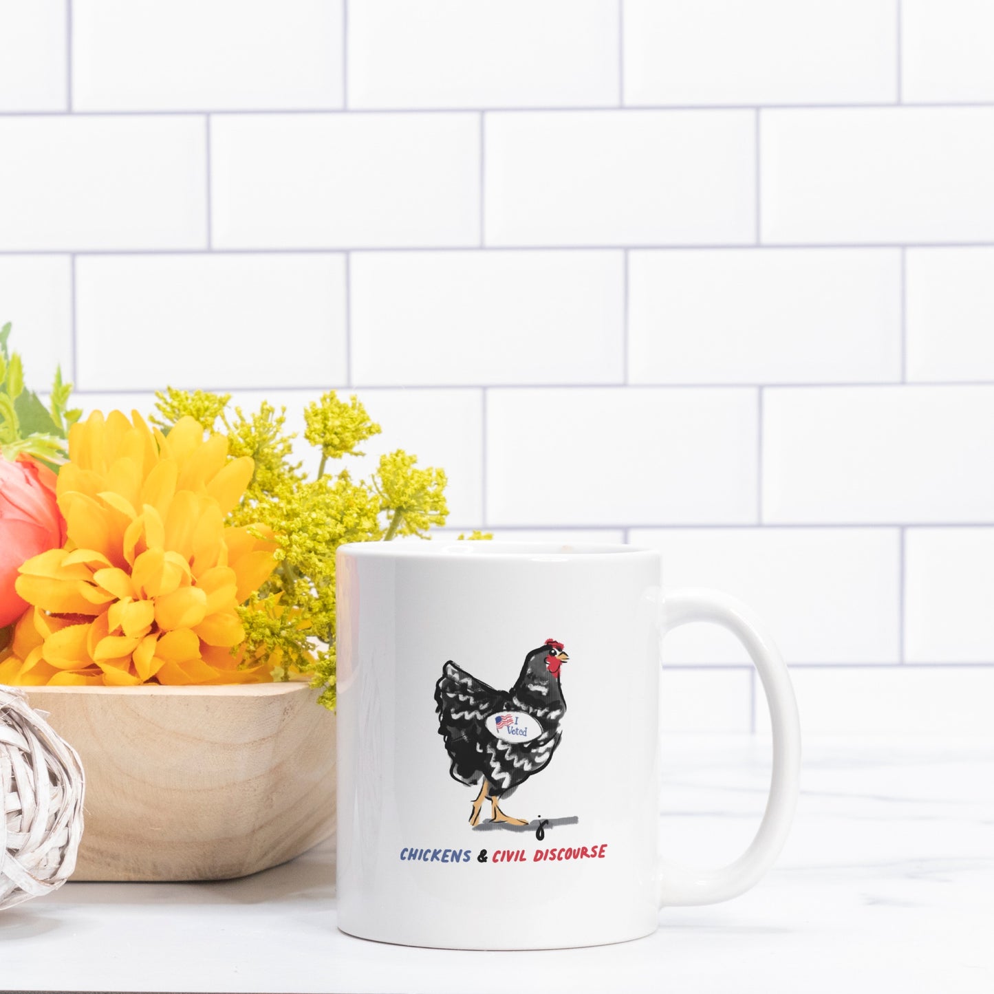 Civil Discourse & Chickens Mug - 11 oz.