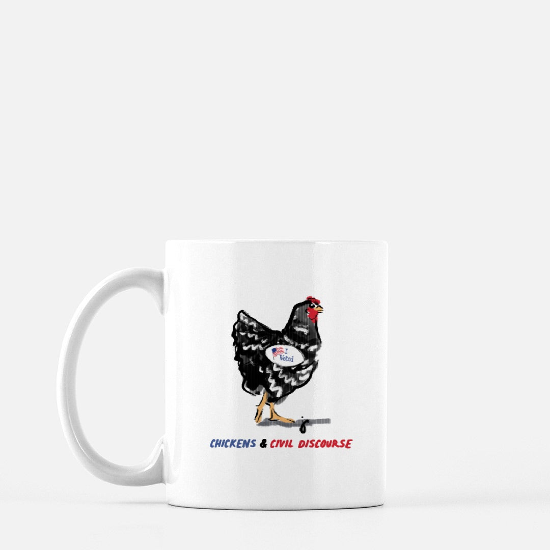 Civil Discourse & Chickens Mug - 11 oz.