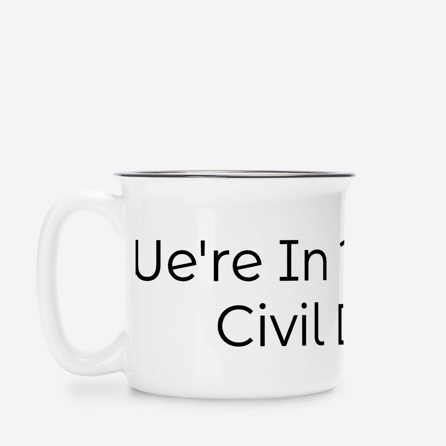 Ceramic Camp Mug White 13oz