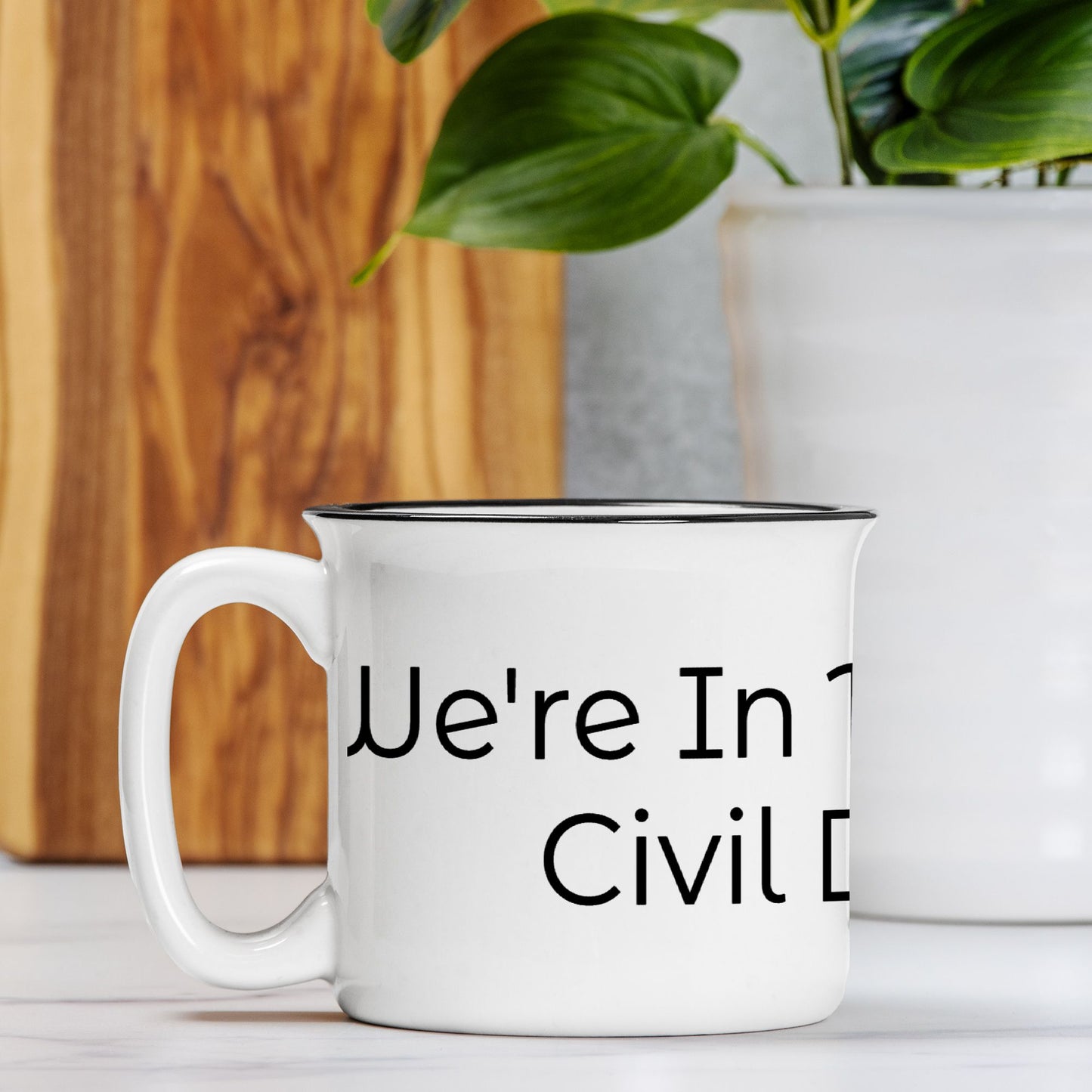 Ceramic Camp Mug White 13oz