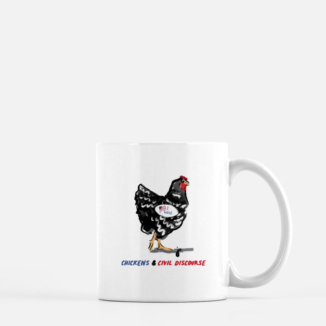 Civil Discourse & Chickens Mug - 11 oz.